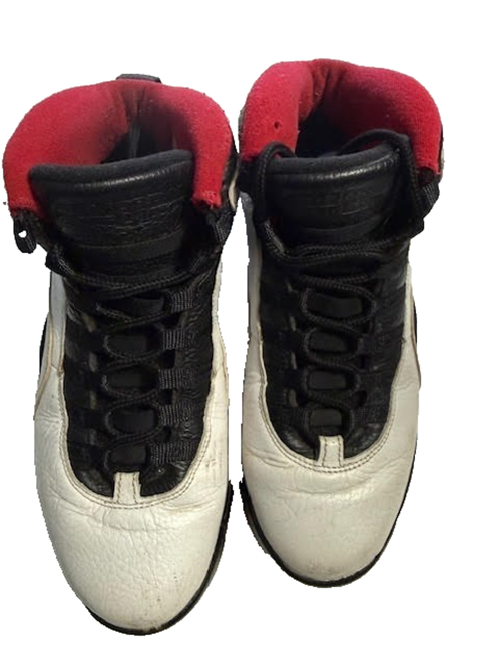Nike Air Jordan 10 Double Nickel 45 White Black Red Mens 8 Preowned